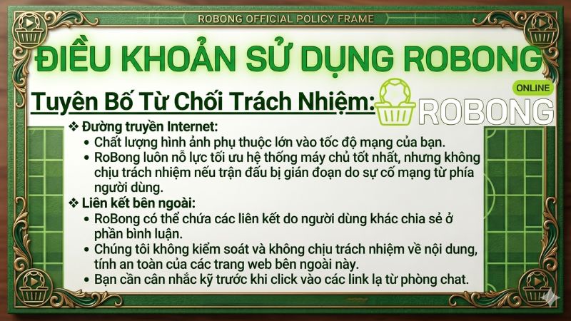 Robong Tuyên Bố Từ Chối Trách Nhiệm