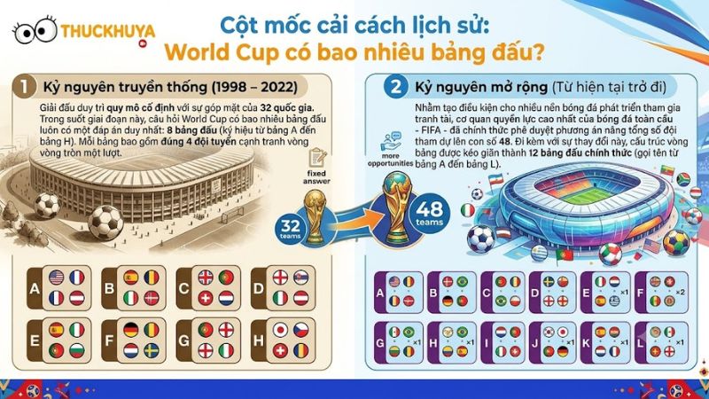 Bản đồ phân chia các giai đoạn lịch sử giải đáp nghi vấn World Cup có bao nhiêu bảng đấu trực quan tại thức khuya Bản đồ phân chia các giai đoạn lịch sử giải đáp nghi vấn World Cup có bao nhiêu bảng đấu trực quan tại thức khuya